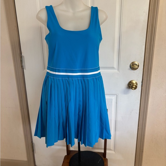 Med All In Motion Blue/White Tennis Active Athletic Dress with Built in Shorts. - Picture 2 of 5